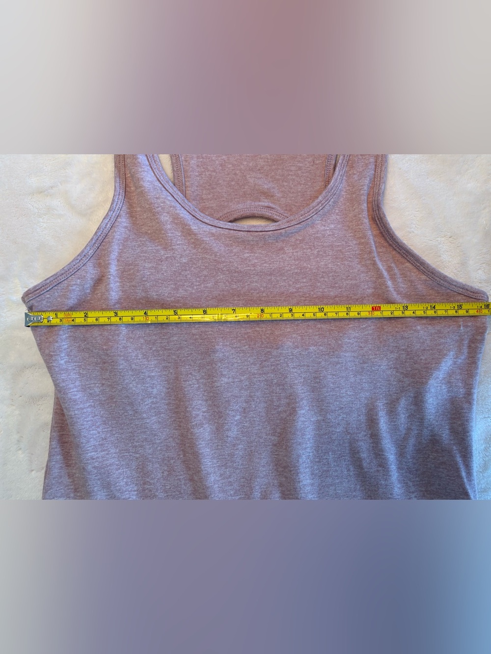 Eddie Bauer | M | Mauve Racerback Tank Active Dress Pockets Built in Bra - Picture 7 of 9